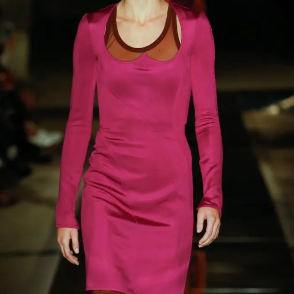Givenchy NWT Runway Dress Long Sleeve Pencil S 0